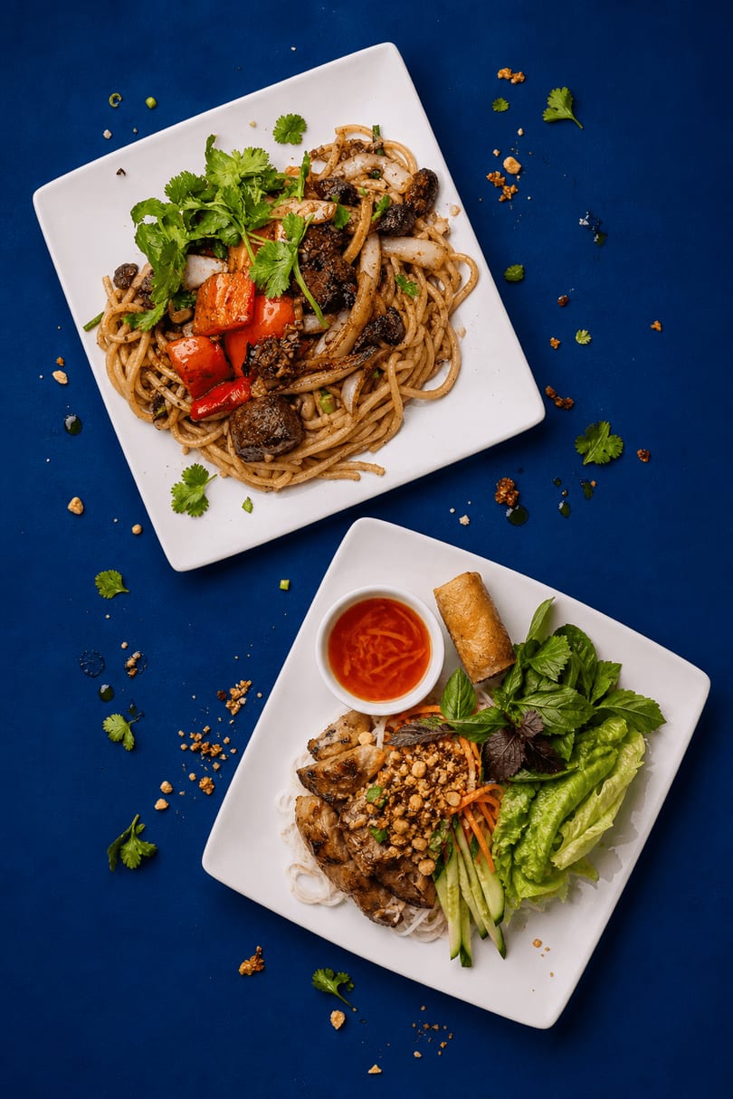 Cơm Bò Lúc Lắc, Vietnamese shaking beef over rice