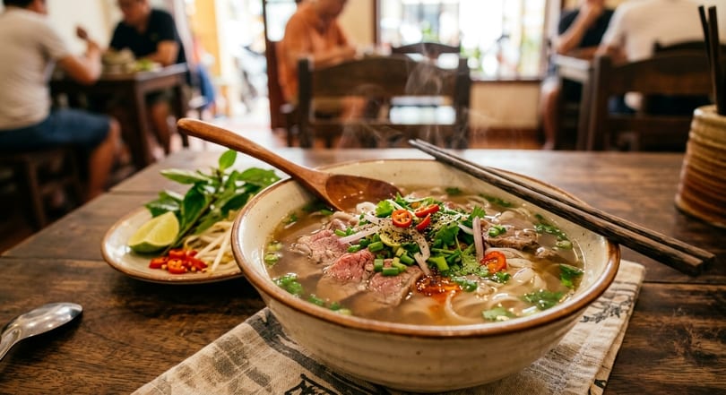 Star anise, cinnamon and traditional pho spices