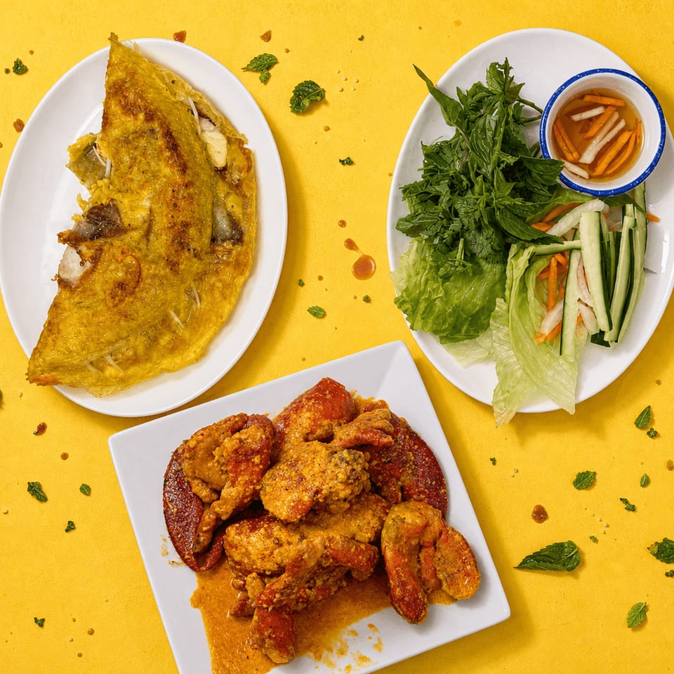 Specialty fried fish plate