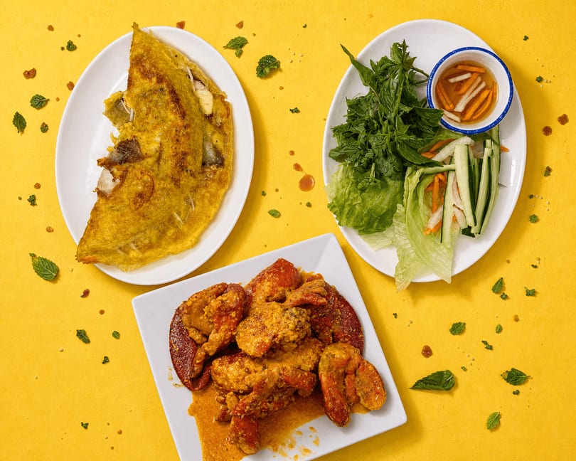 Specialty fried fish plate